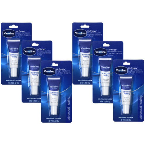 Vaseline Lip Therapy Advanced Moisturizing Lip Balm 6 Pack - 0.35Oz Each