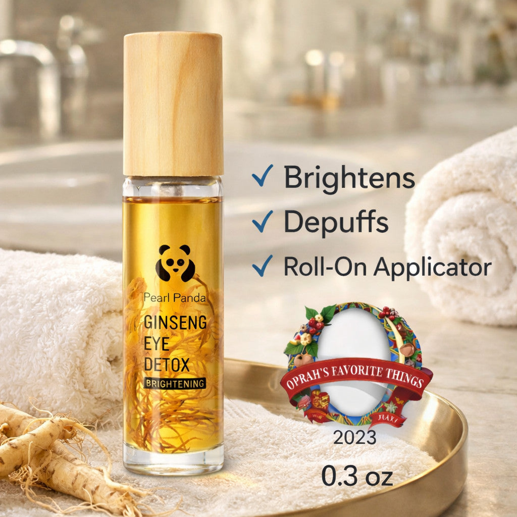 Brightening Ginseng Eye Oil Roll-On for Puffiness & Fatigue Relief - 0.3oz
