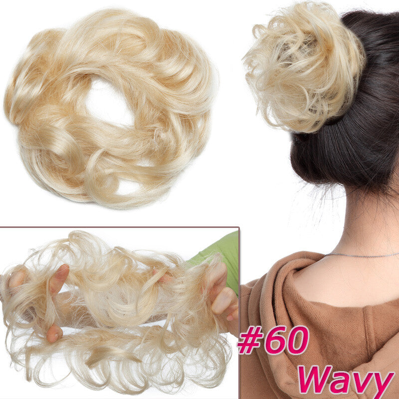 Messy Bun Scrunchie Hair Extension Updo Chignon - Remy Human Hair