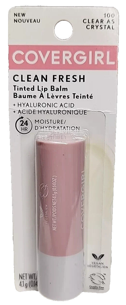 CoverGirl Tinted Lip Balm Hyaluronic Complex #100 Clear as Crystal