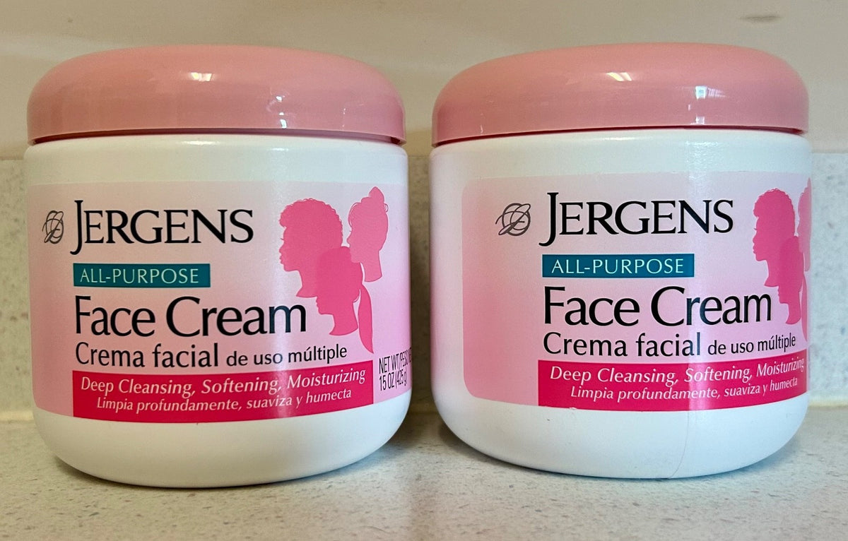 Jergens All-Purpose Moisturizing Face Cream, 2-Pack
