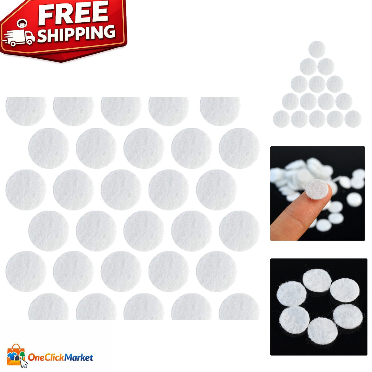 Microdermabrasion Cotton Filters 10mm Pack of 100 for Spa & Salon Treatments