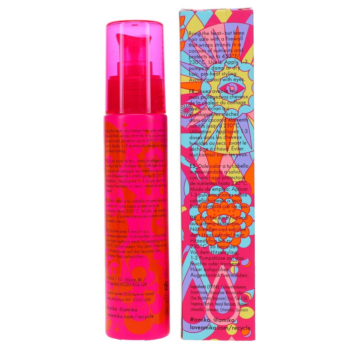 Heat Protectant Serum for Hair - Amika Blockade 1.7 oz