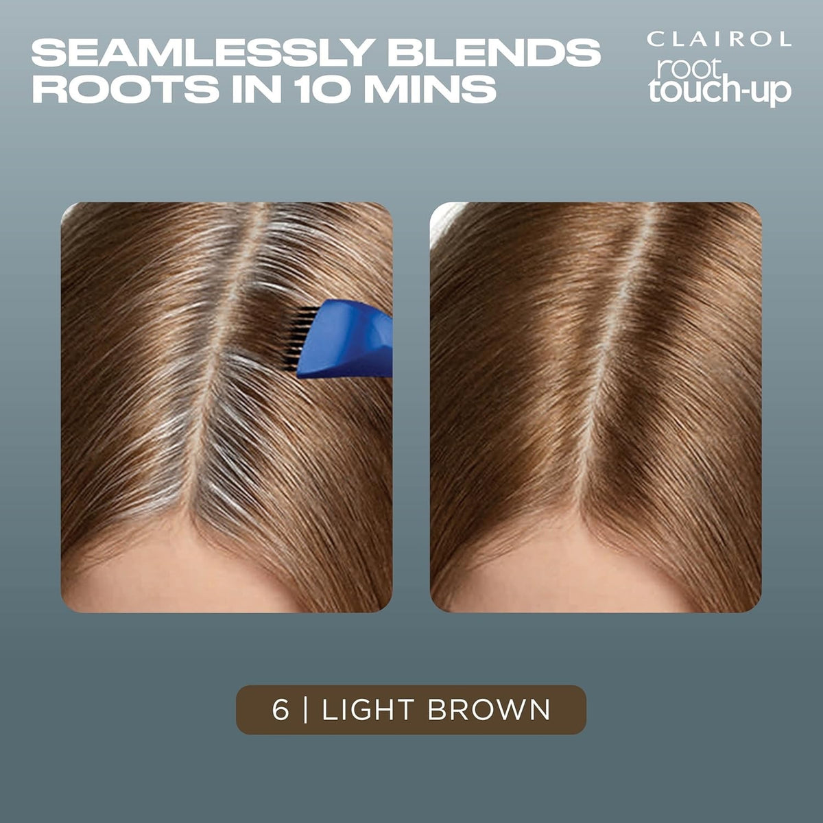Root Touch-Up Permanent Hair Color #6 Light Brown - 6 Pack