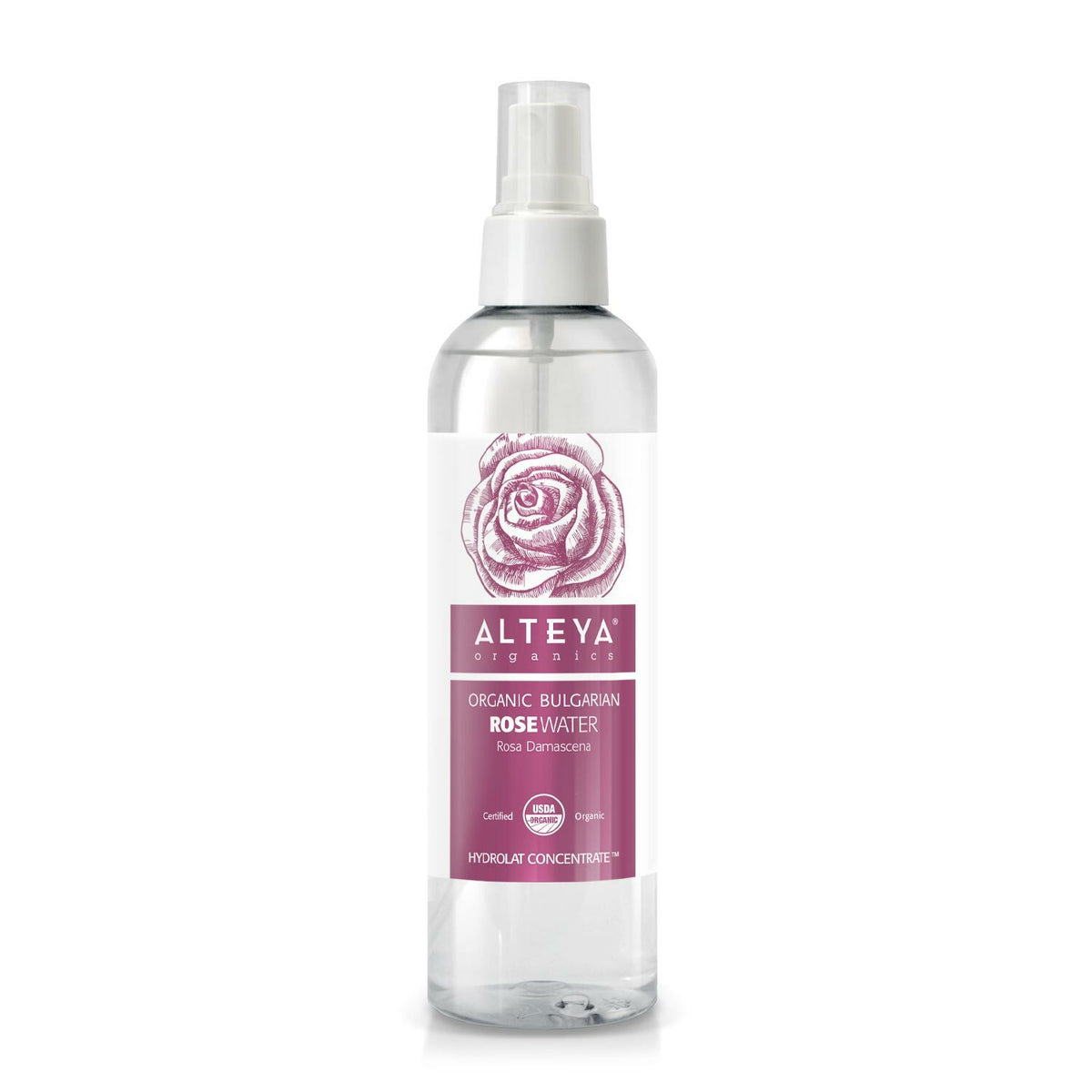 Organic Rose Water - Pure Bulgarian Floral Hydrosol for Skin Care & Sensitive Skin