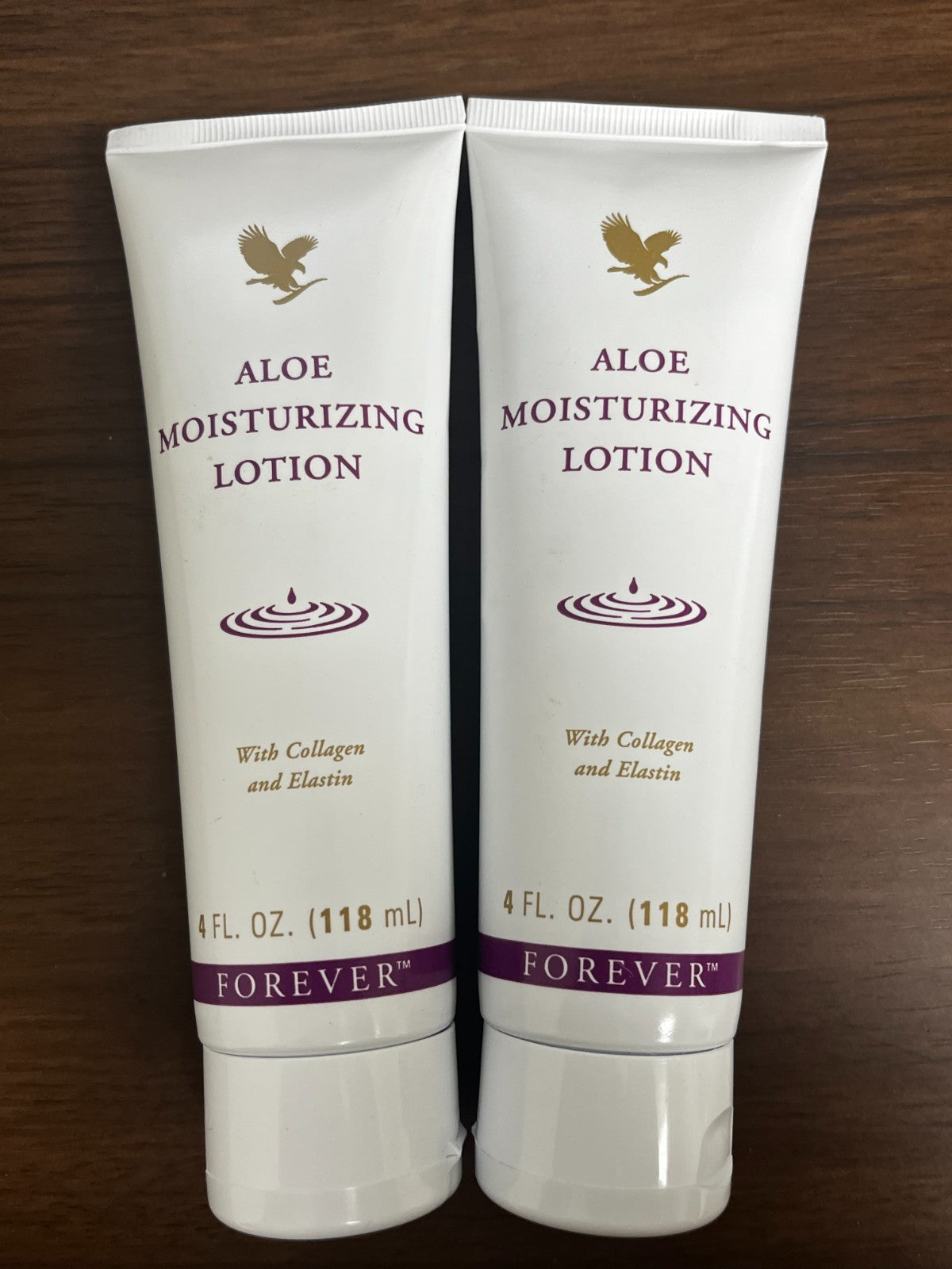 Aloe Moisturizing Lotion - 2 Bottles, Face & Body, Collagen & Elastin