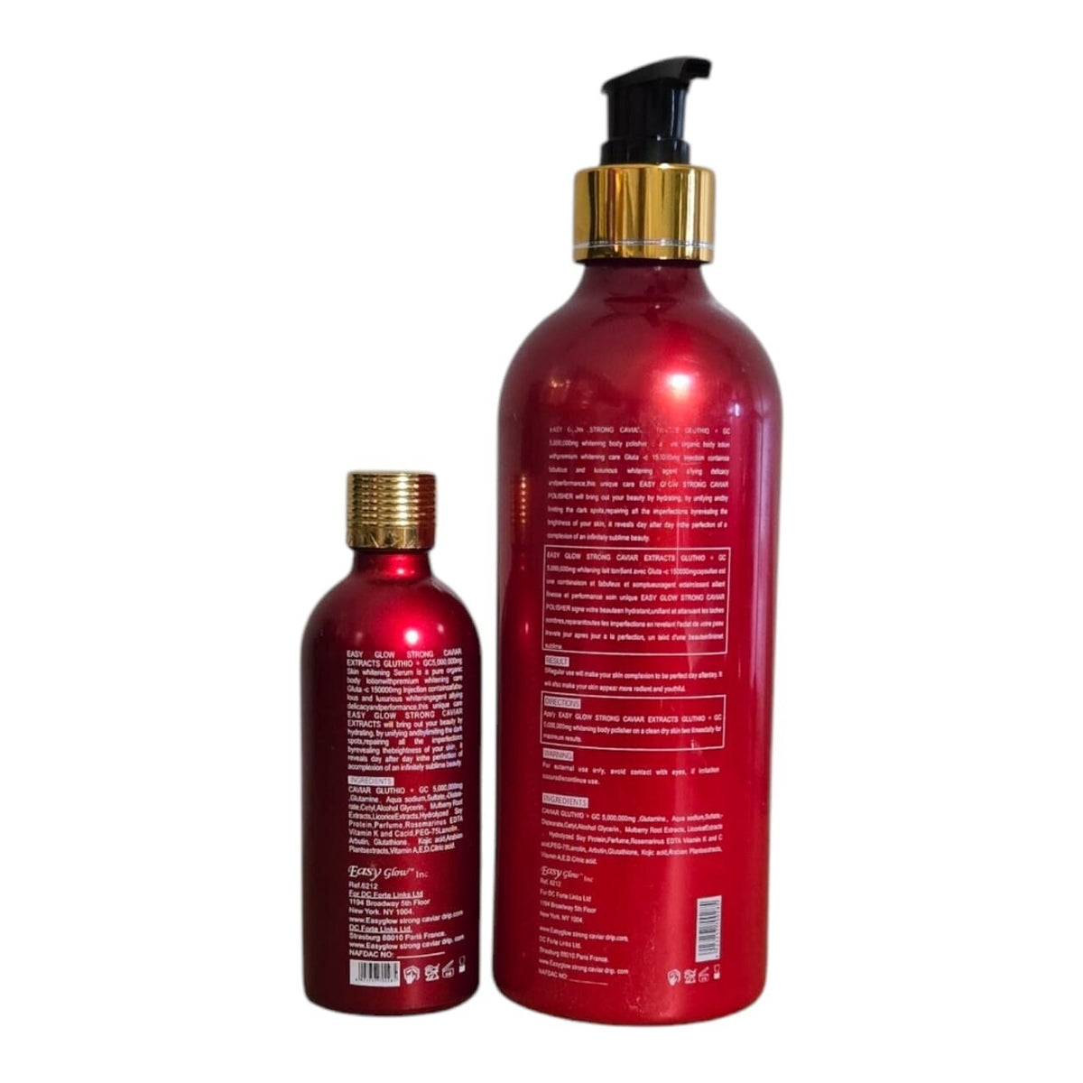 Easy Glow Caviar Drop Body Polisher Lotion & Serum Set 500ml + 80ml