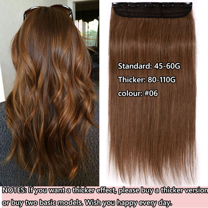 Invisible Clip-In Hair Extensions 100% Remy Human Hair - Full Head 16 Inches