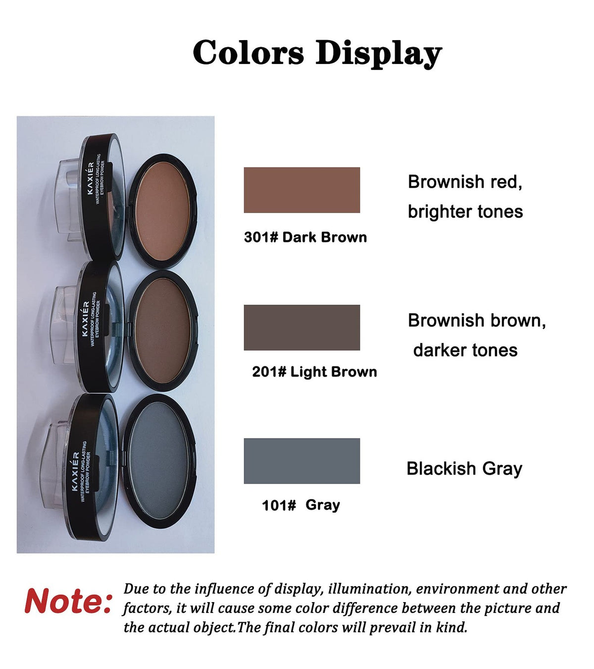 Waterproof Eyebrow Stamp Kit for Natural Defined Brows - Light Brown