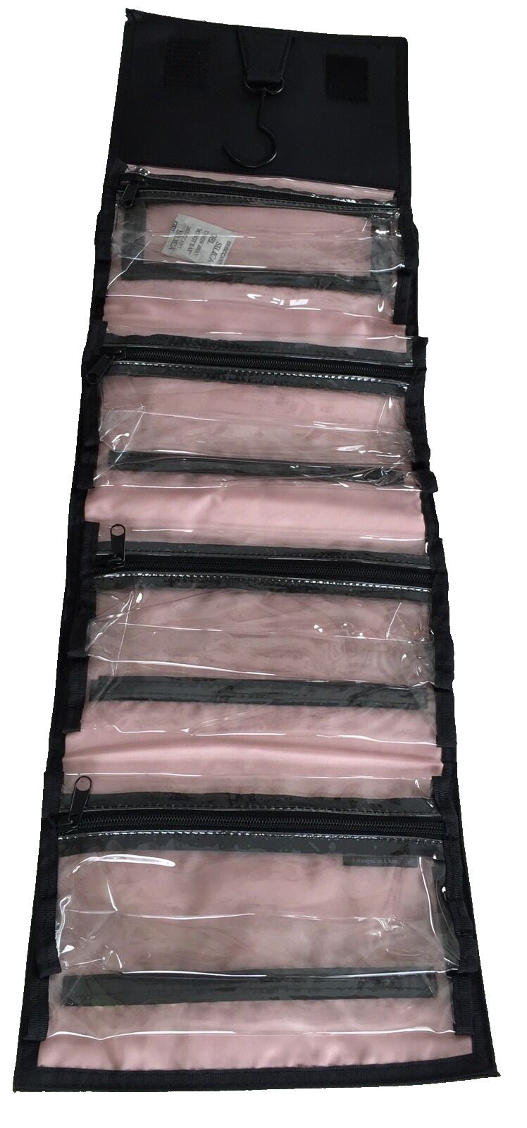 Full Size Black Travel Makeup Organizer Roll Up Bag - New