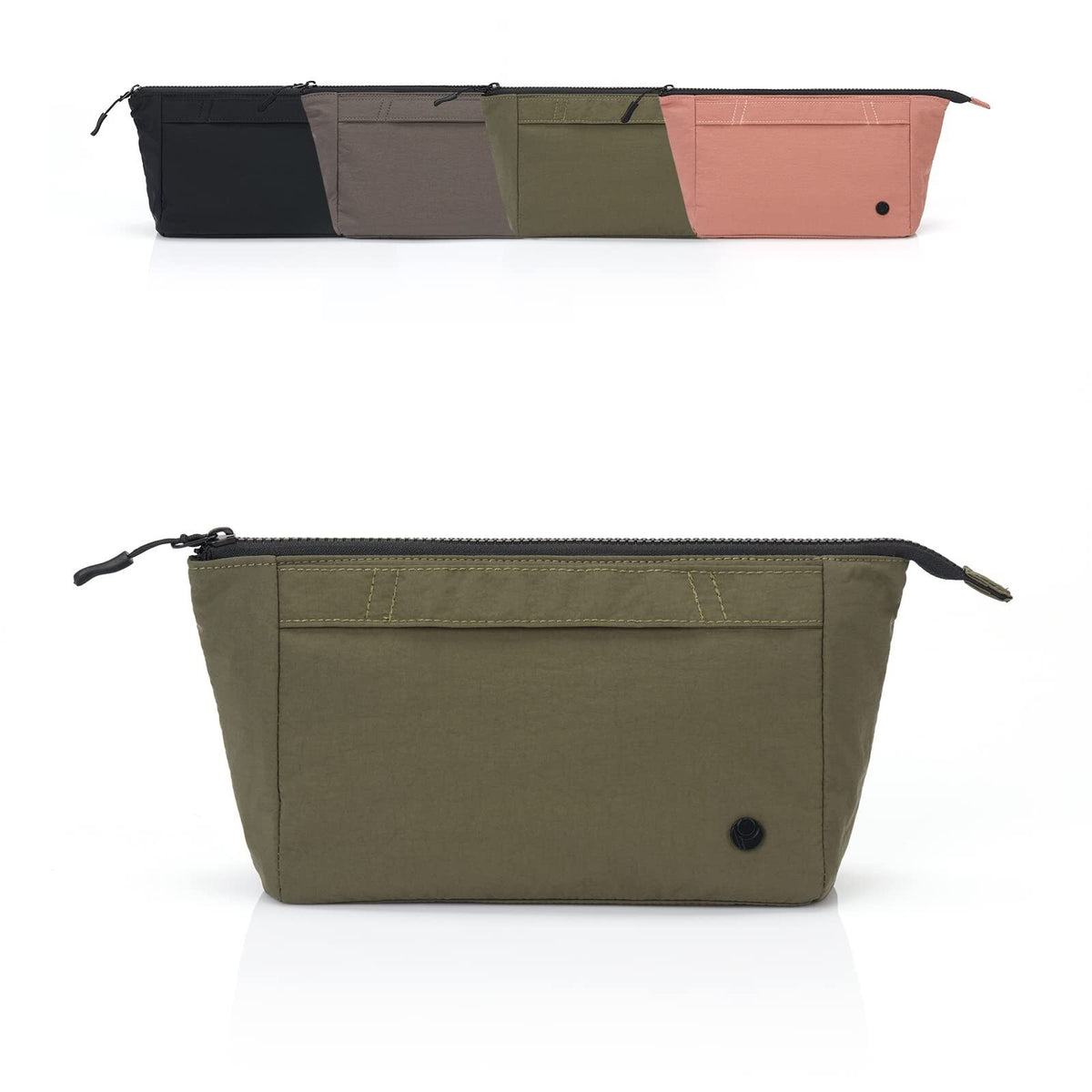 Large Travel Cosmetic Bag for Women Green Organizer Pouch