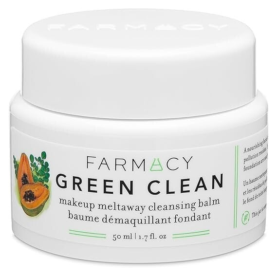 Farmacy Green Clean Makeup Remover Balm - Hydrating Face Cleanser 50ml