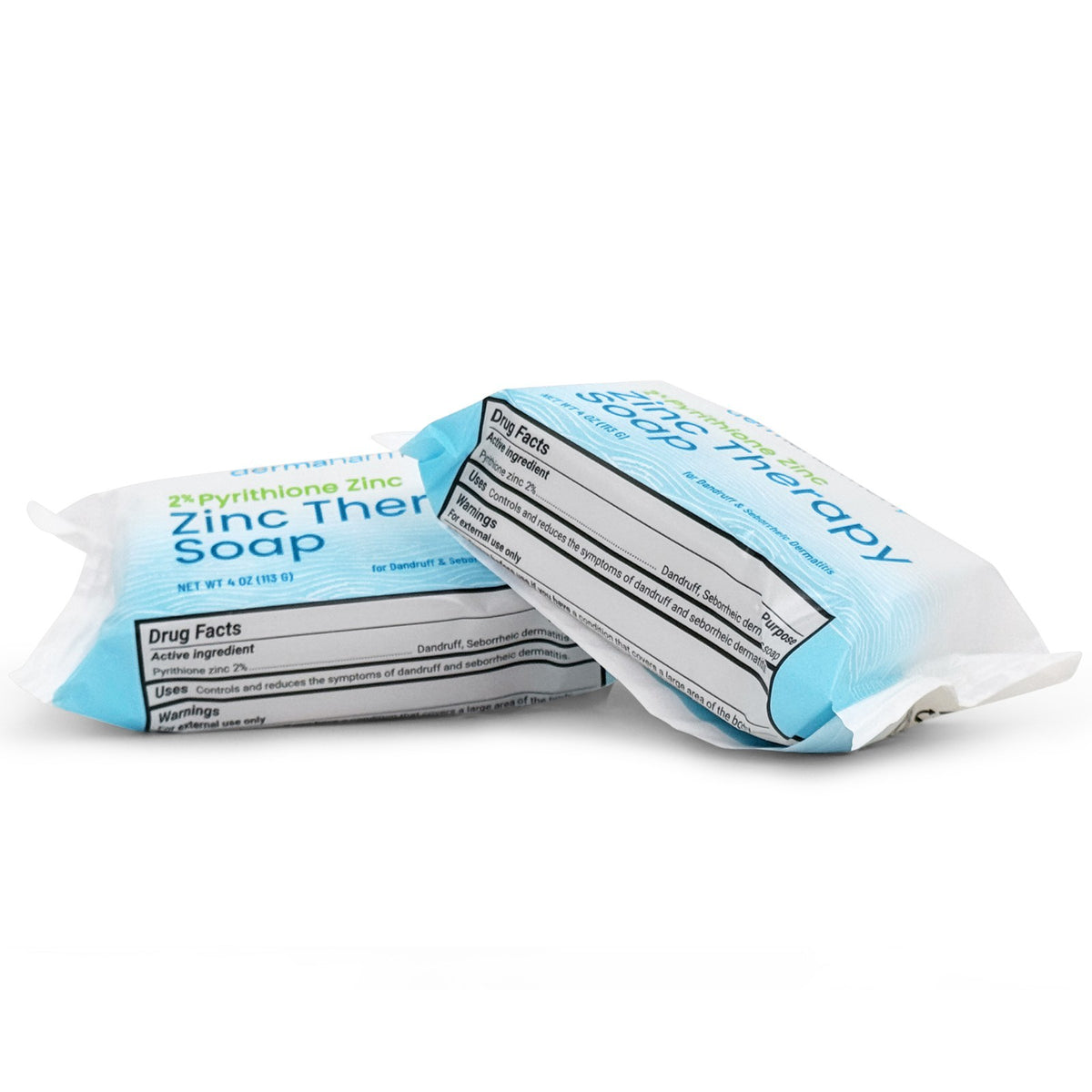 2% Pyrithione Zinc Bar Soap 4 oz - 2 Bars