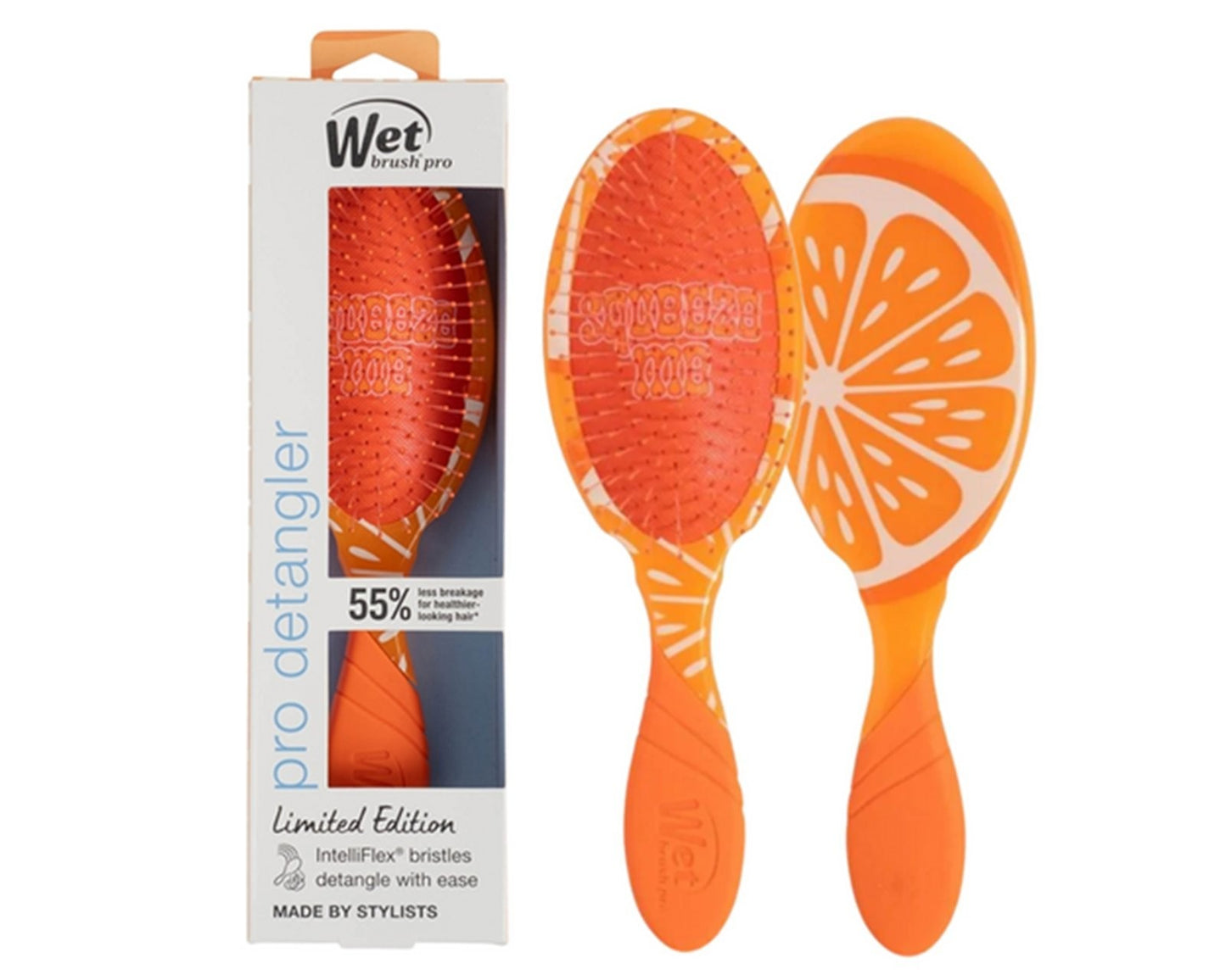 Wet Brush Pro Detangler Hair Brush - Tutti Fruitti Orange