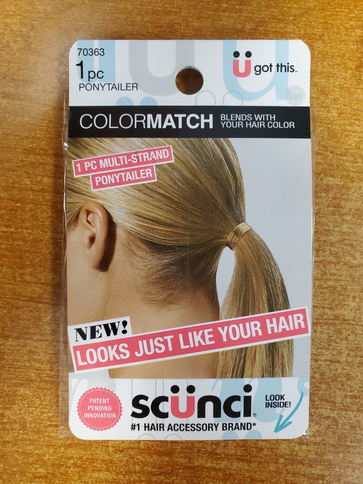 Scunci Color Match Multi Strand Ponytailer *BLONDE *CHOOSE QUANTITY