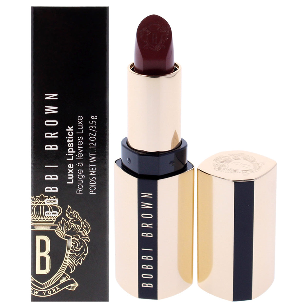 Moisturizing Long-Lasting Lipstick in Downtown Plum - 0.12 oz
