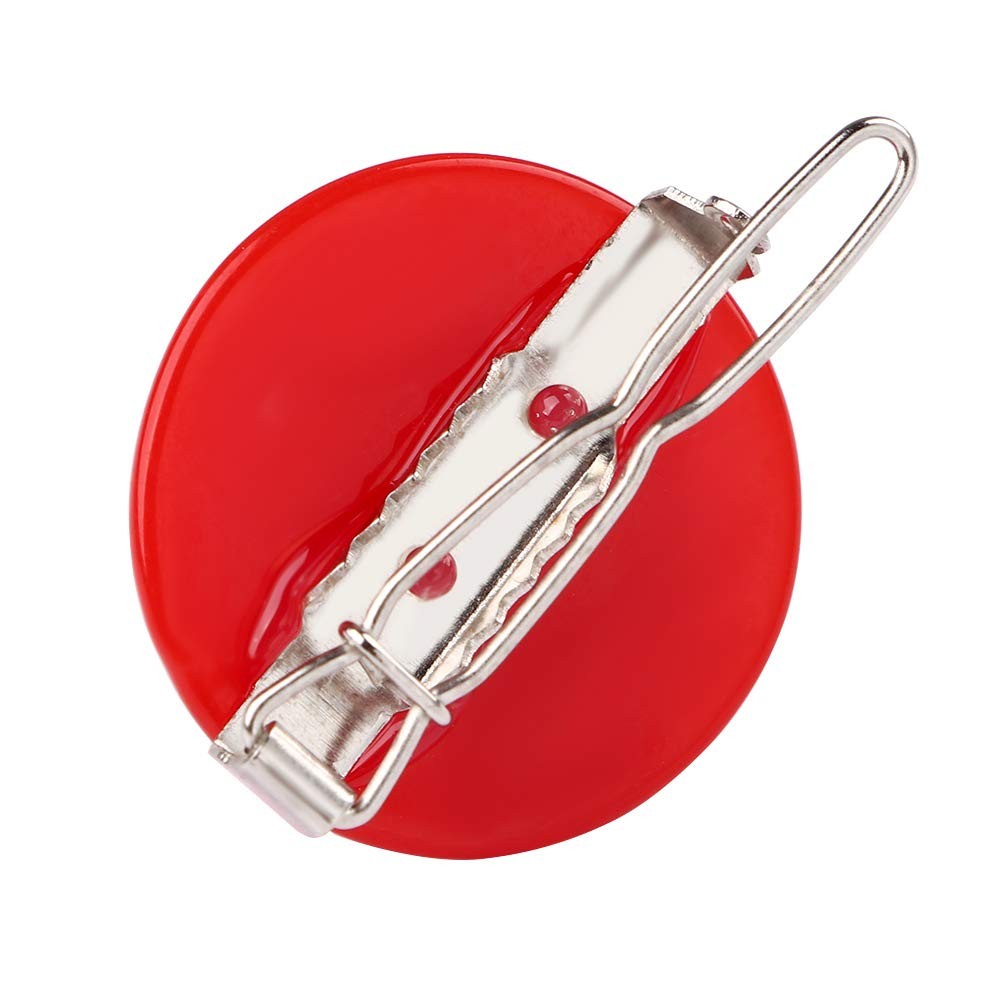Devil Horn Hair Clips for 6 Count (Pack of 1), White,Black,Red,Silver