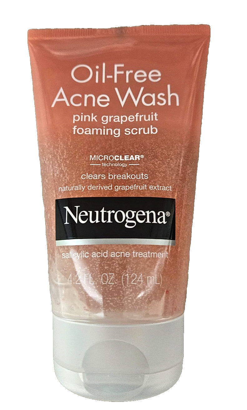 Neutrogena Oil-Free Acne Wash Pink Grapefruit Foaming Facial Cleanser 4.2oz