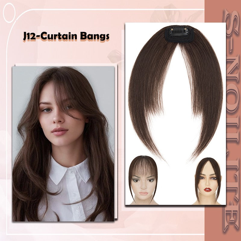 French Style Clip-In Bangs Hair Extensions - 11 Inches Natural Look