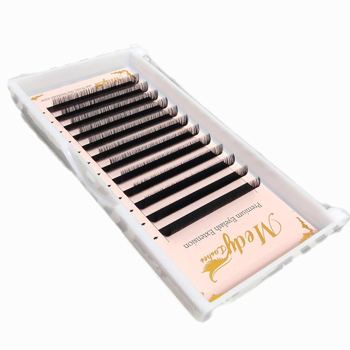 Black C Curl Eyelash Extensions 11mm 0.05 Premium False Lashes for Volume