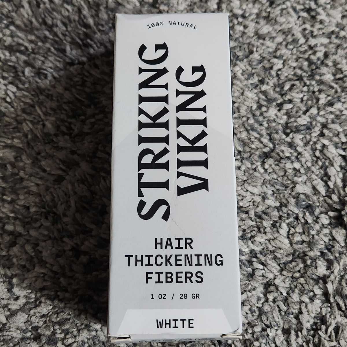Striking Viking Hair Thickening Fibers White New