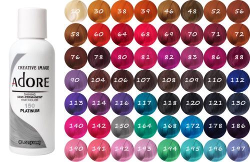 Semi Permanent Hair Dye - 4OZ/118mL Multiple Colors for Vibrant Hair
