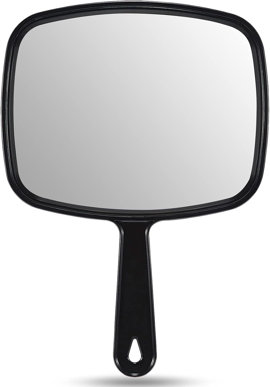 9.3-Inch Black Handheld Mirror with Handle - Cosmetic & Makeup Mirror