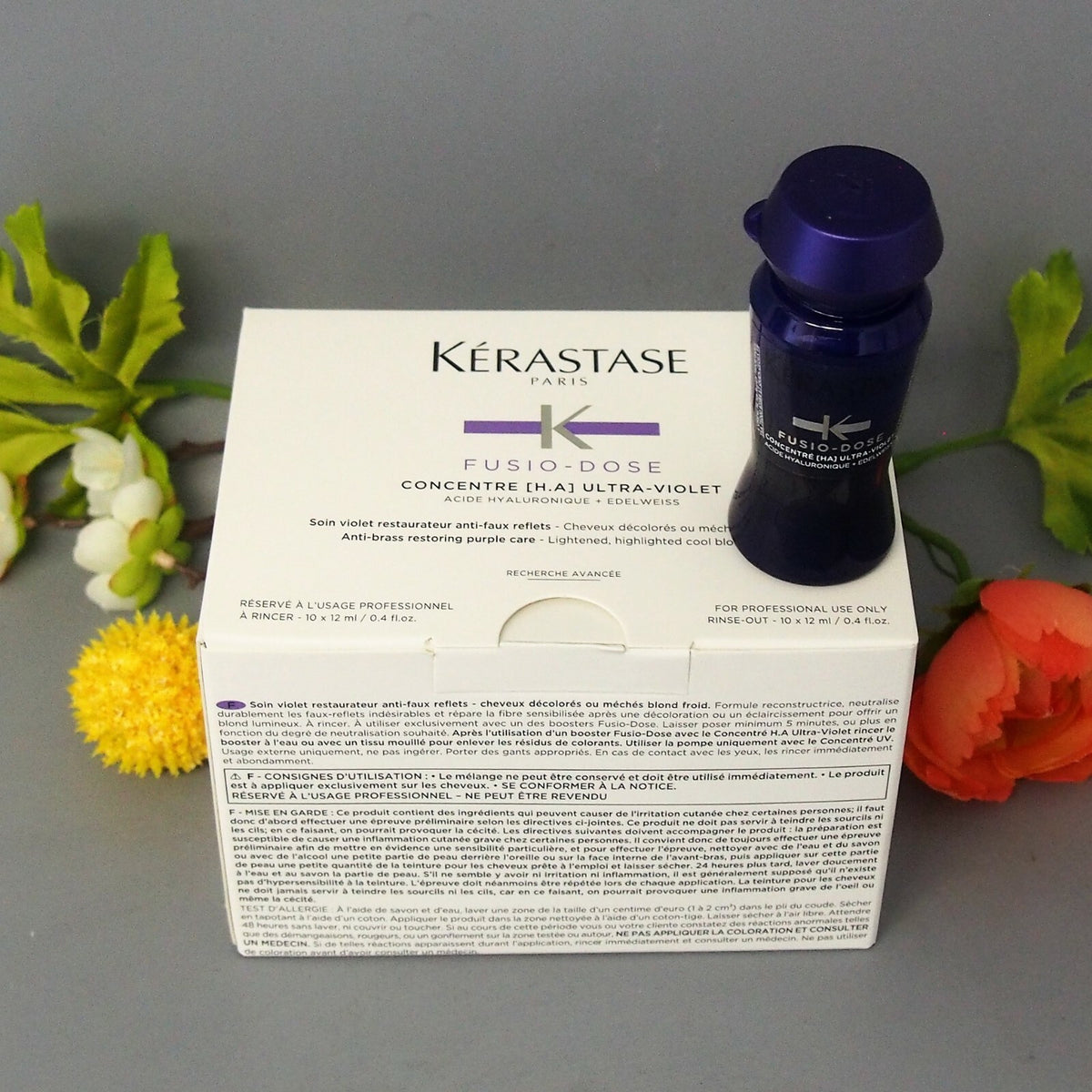 Kerastase Fusio Dose [H.A] Ultra-Violet Blonde Hair Treatment - 10x12ml Vials with Sprayer