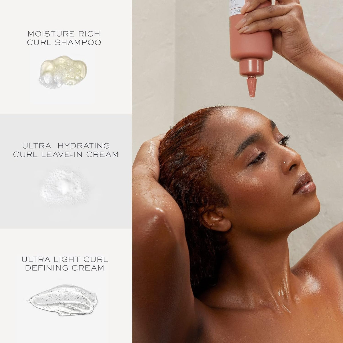 Curl Set with Shampoo, Conditioner & Defining Cream for Curly Hair