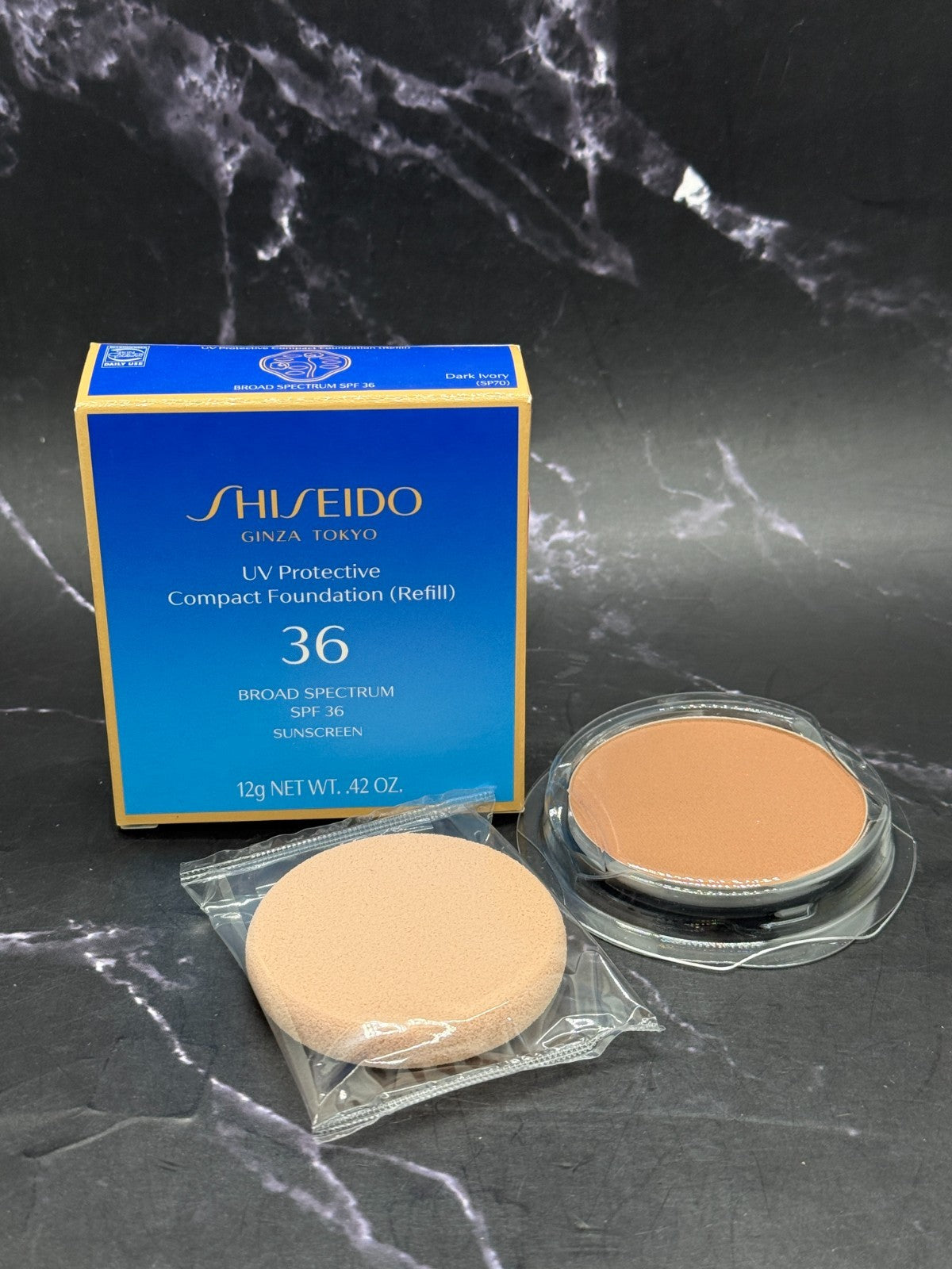 Shiseido UV Protective Compact Foundation Refill SPF 36 - Dark Ivory 0.42 oz