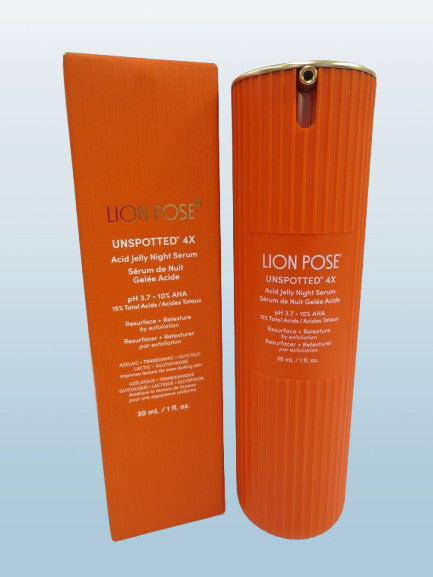 Unspotted 4X Acid Jelly Night Serum - 1 oz Hydrating Skin Care