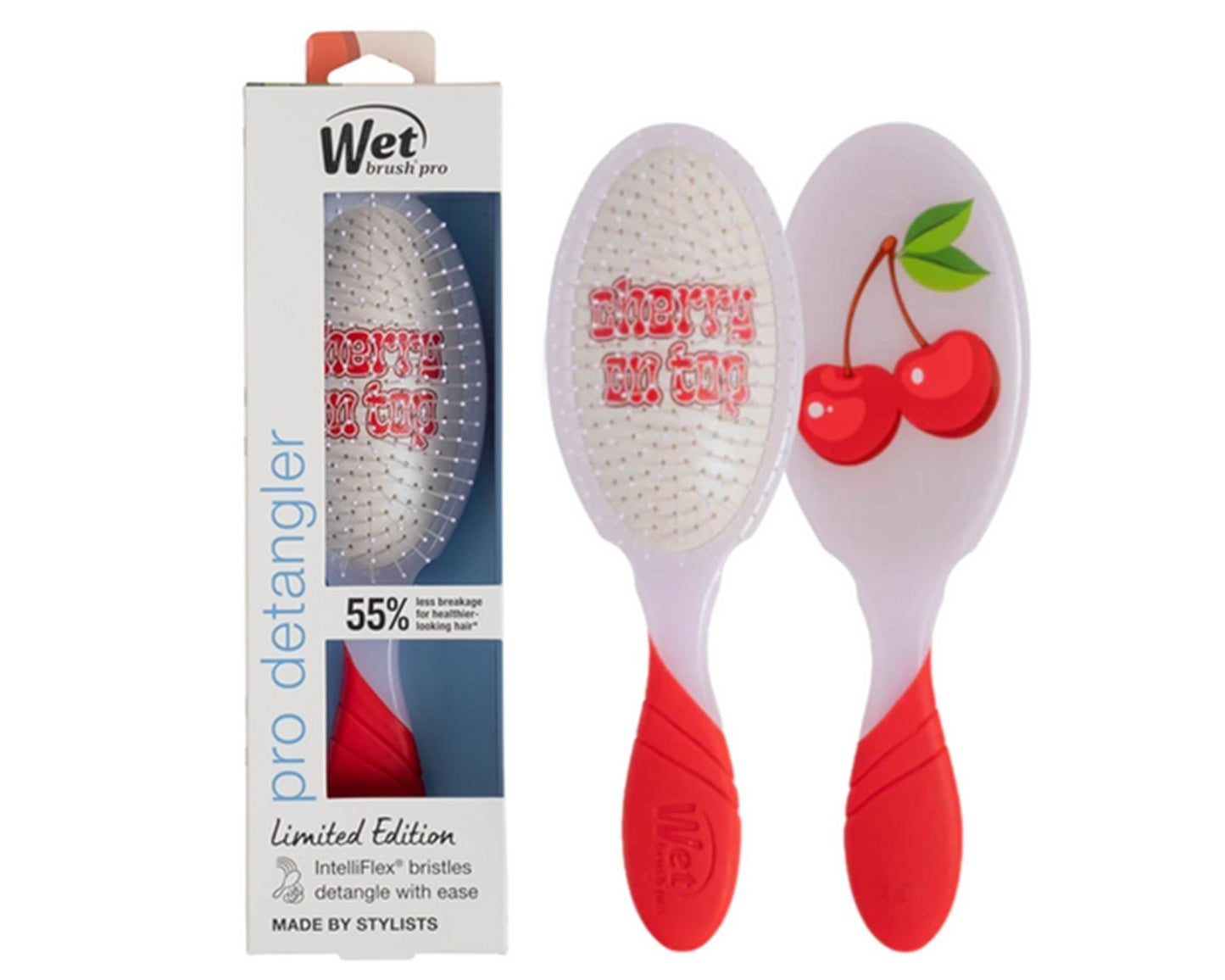 Detangler Hair Brush - Tutti Frutti Cherry - Wet Brush Pro