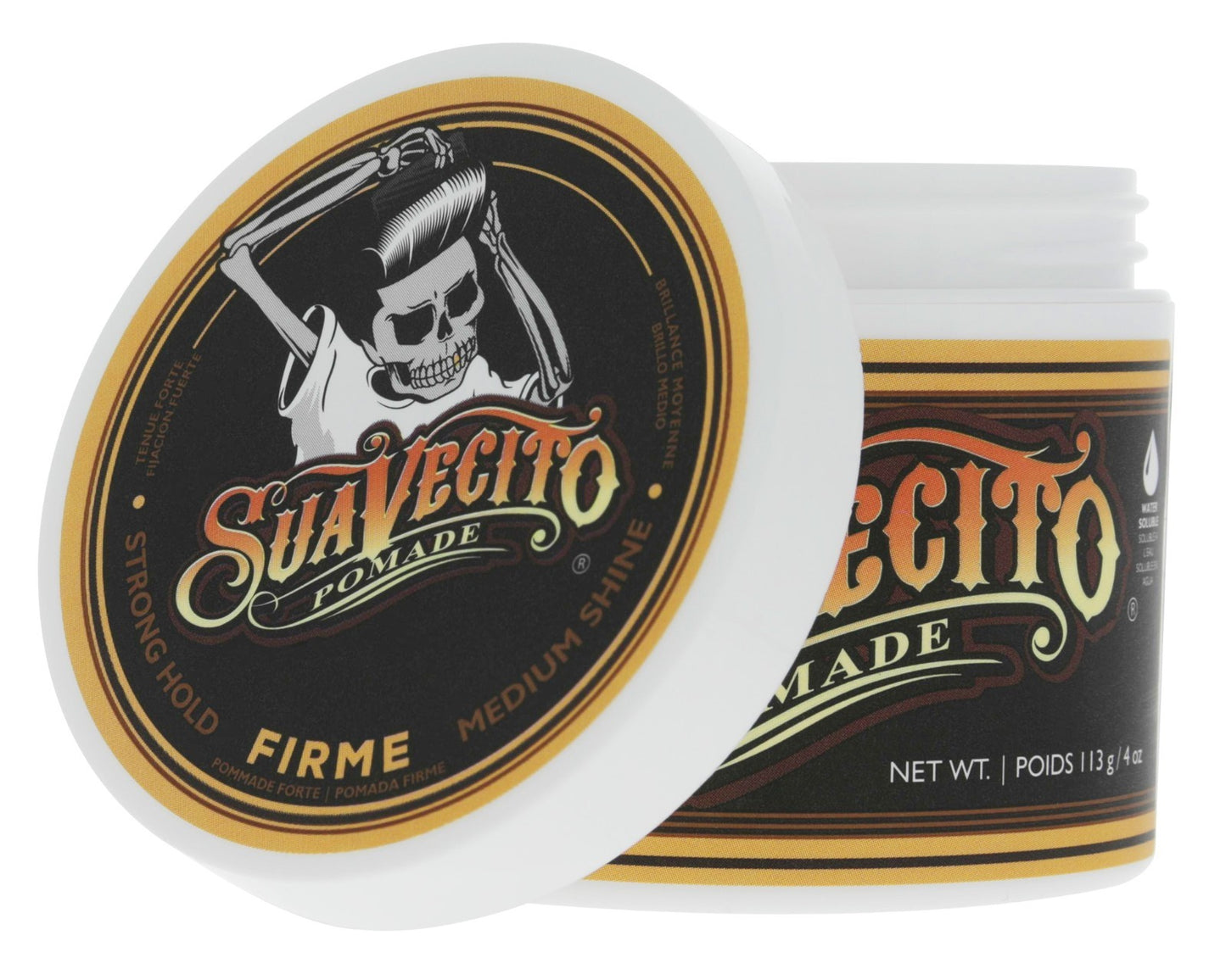 Strong Hold Hair Pomade Bundle - 3 Pack 4 oz. Water Soluble Styling Gel