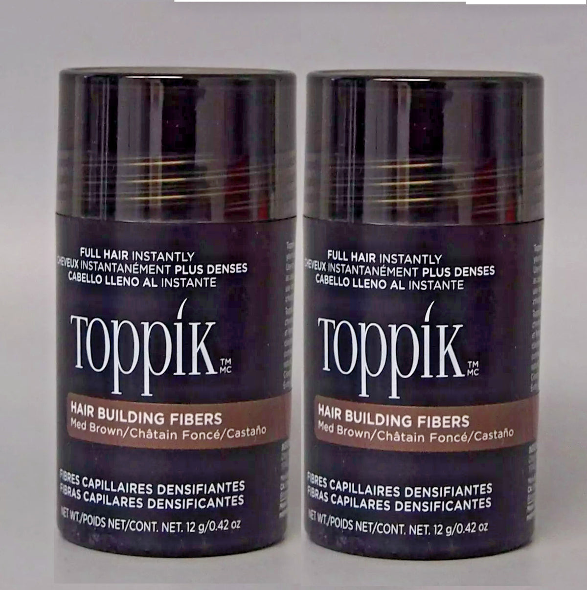 Hair Building Fibers Light Brown 2 Pack - 12gr