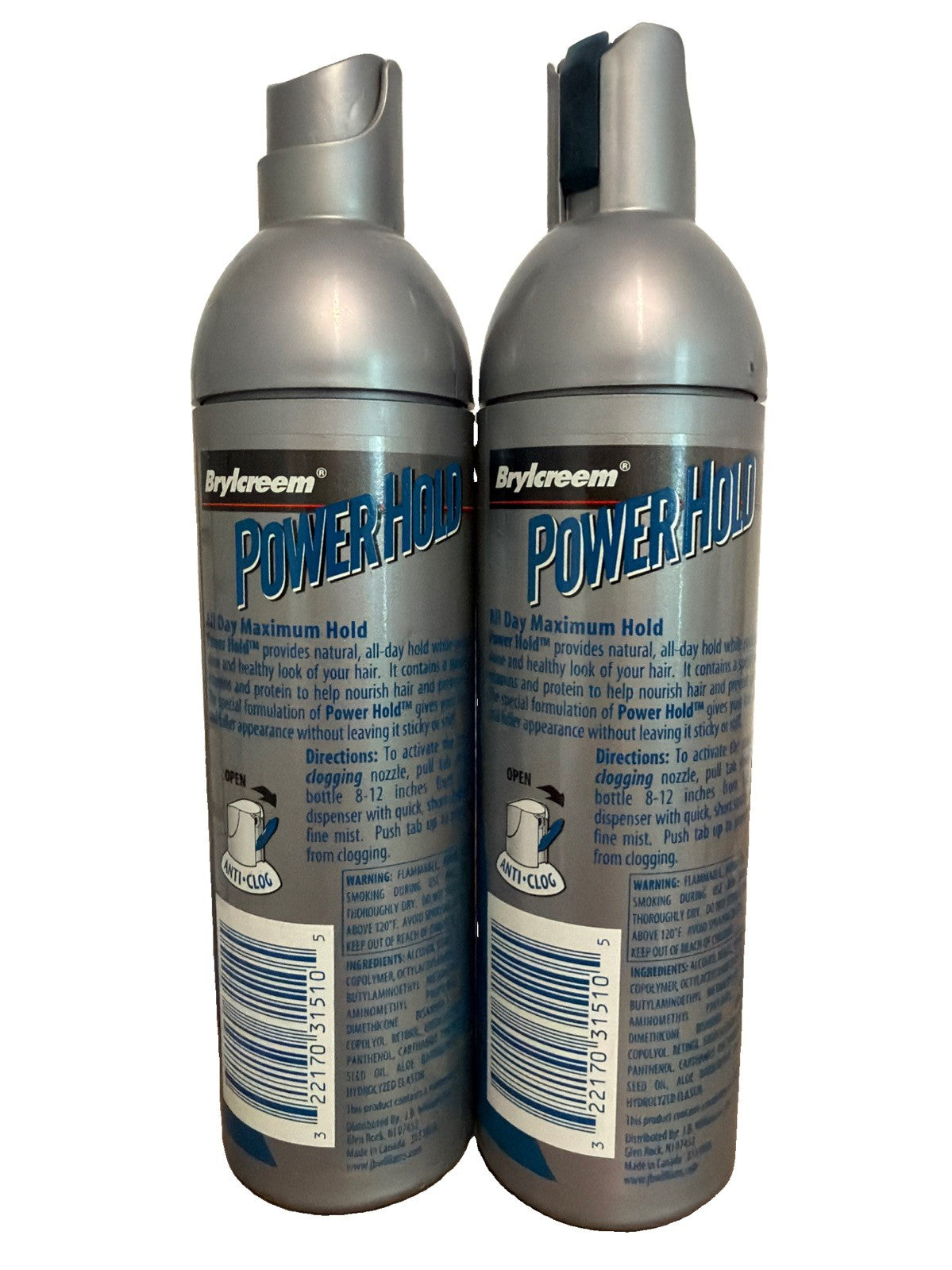 Non-Aerosol Hair Spray - Unscented, 7oz, Pack of 2 - Strong Hold