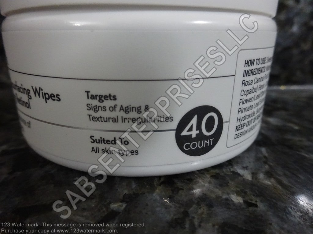 Revive Rx Exfoliating and Resurfacing Wipes with Retinol - 6 Jars of 40 Pads