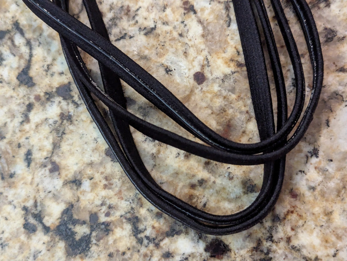 Scünci 4 Piece Headwraps No-Slip Grip Headbands All Day Hold Black