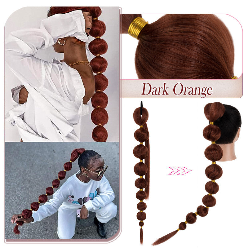 34-Inch Thick Braiding Hair Extensions for Ponytail Wraps - Multiple Colors