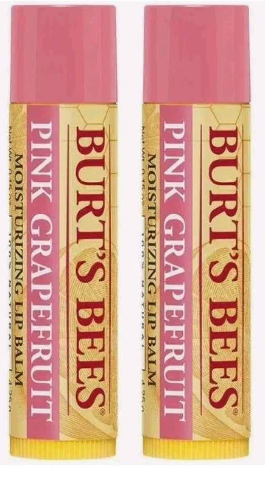 Pink Grapefruit Lip Balm Set - Moisturizing 6-Pack Natural Lip Care