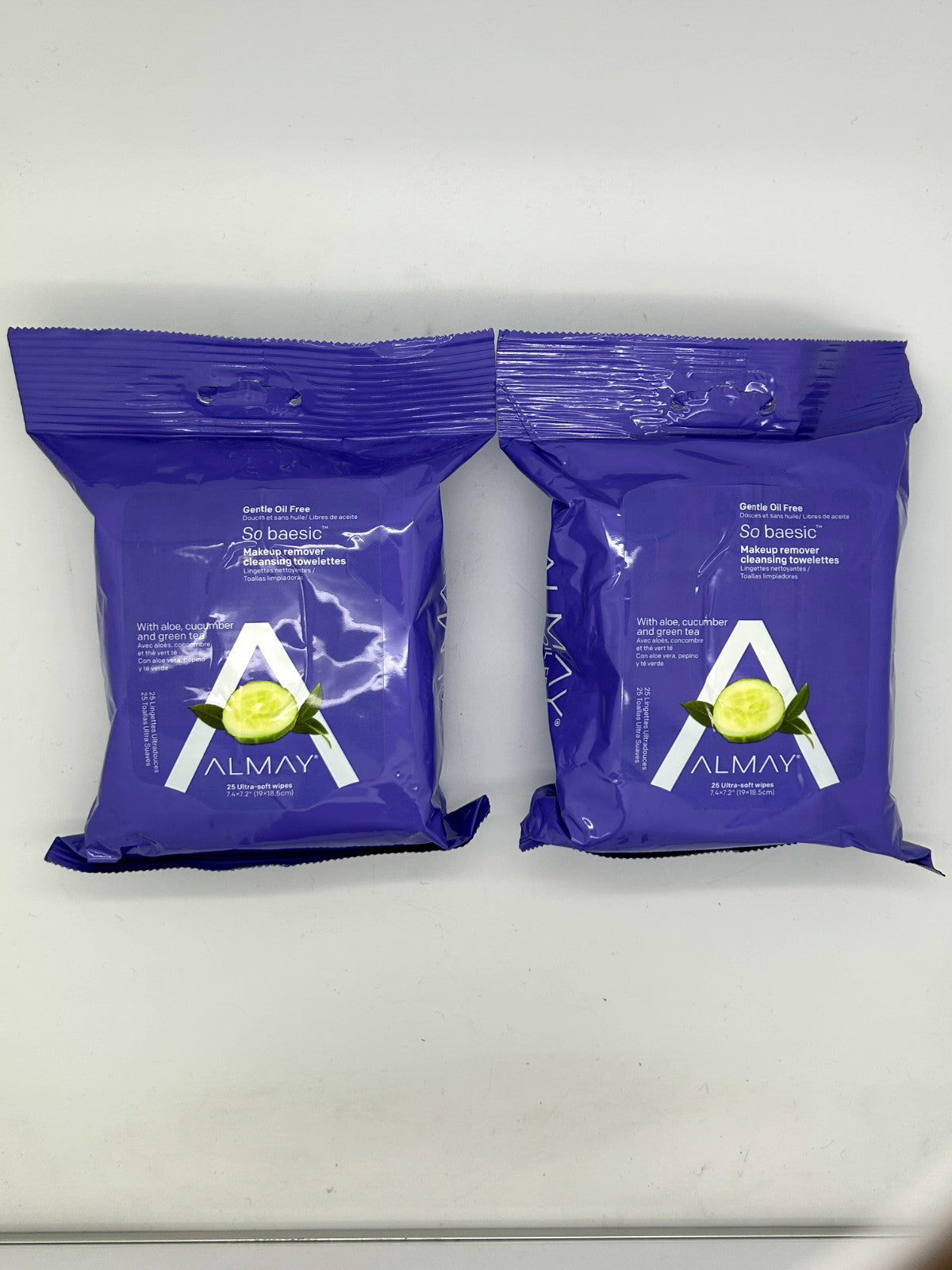 Oil-Free Makeup Remover Towelettes – So Basic Gentle, 25 Sheets x2 Pack