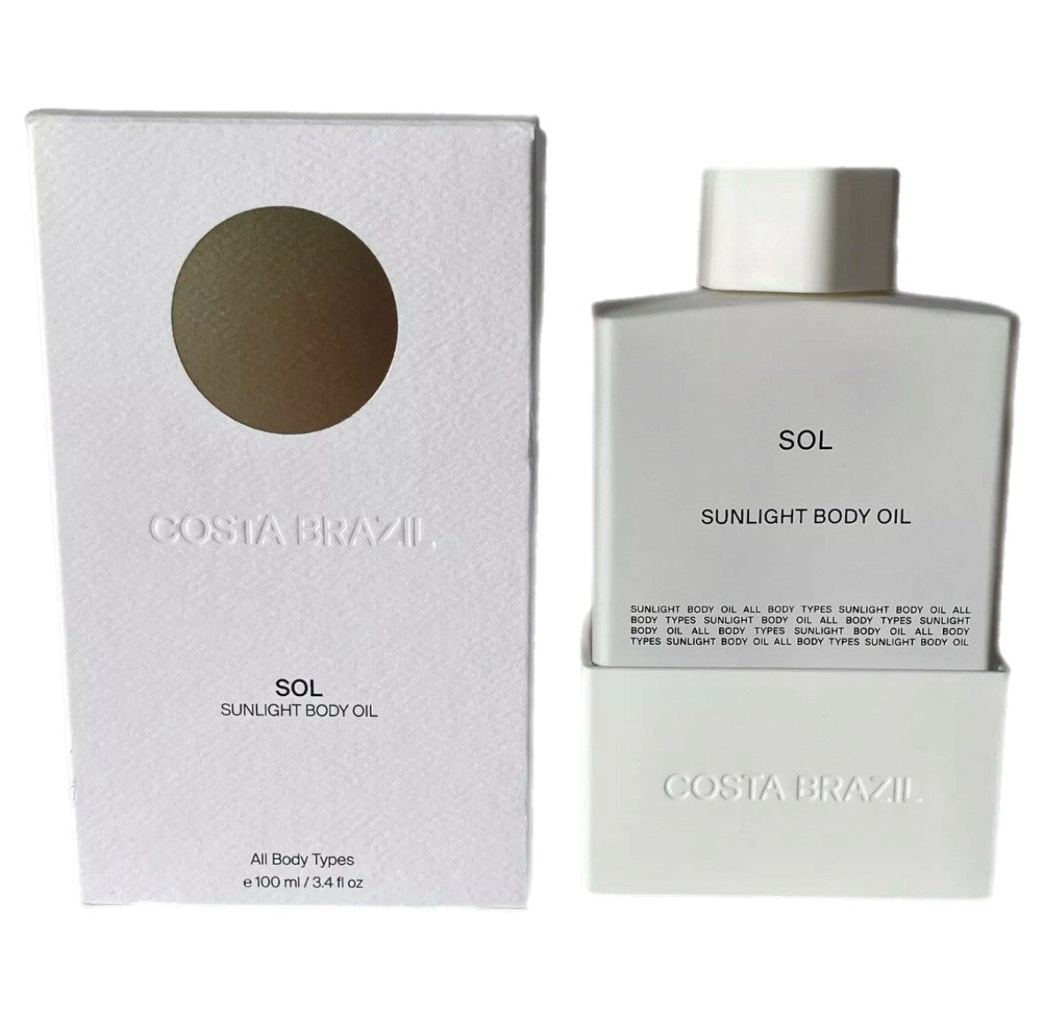 COSTA BRAZIL SOL Sunlight Body Oil ~ 100ml / 3.4fl oz New In Box