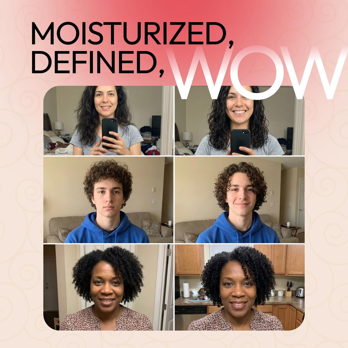 Curl Cream for Curly Hair Anti-Frizz Leave-In Styling Moisturizer 6.8 Fl Oz