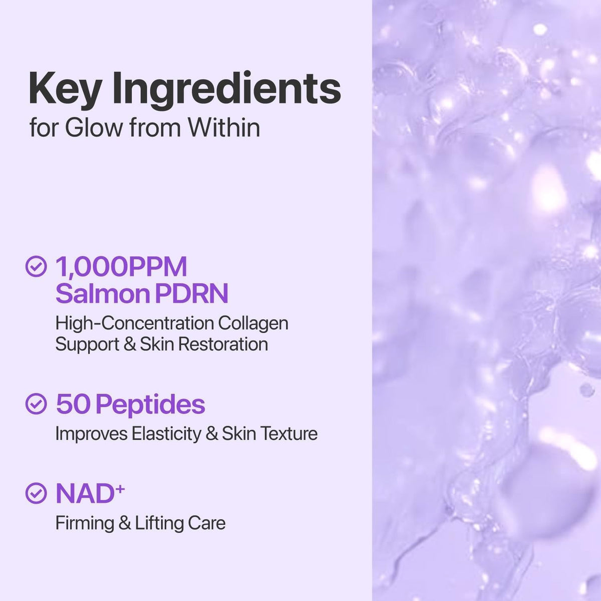 Glow-Boosting NAD+ Salmon PDRN Toner Hydrating Anti-Aging Skin Care 5.07 fl oz