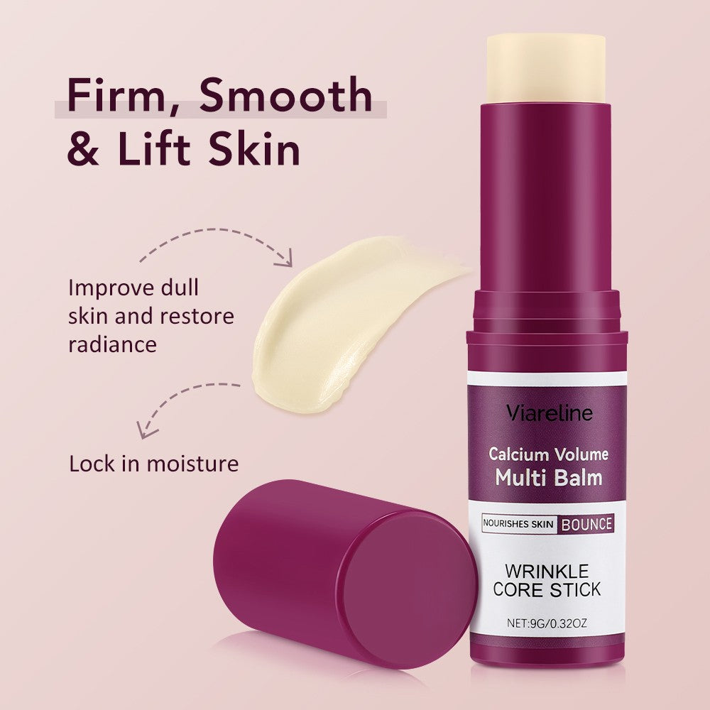 Calcium Volume Multi Balm Stick - Hydrating Anti-Aging Skin Care for Dry & Sensitive Skin - 3 Pack