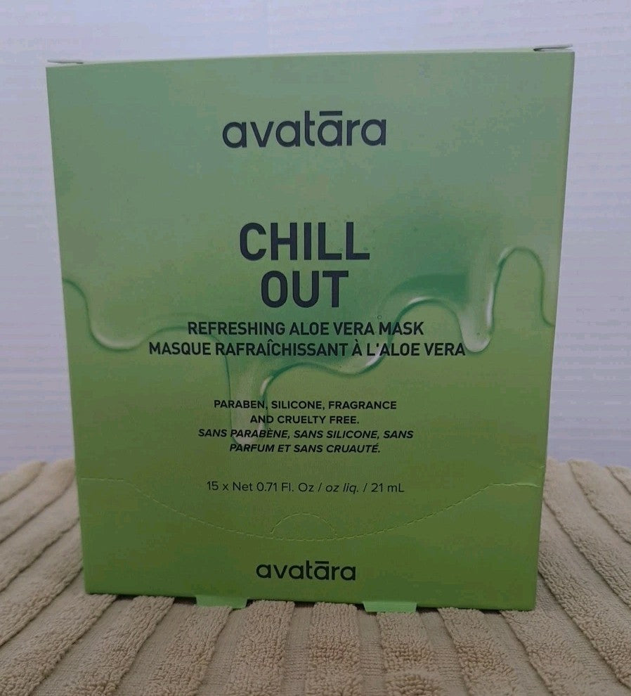 Avatara Chill Out Aloe Vera Face Sheet Mask - 15 Count