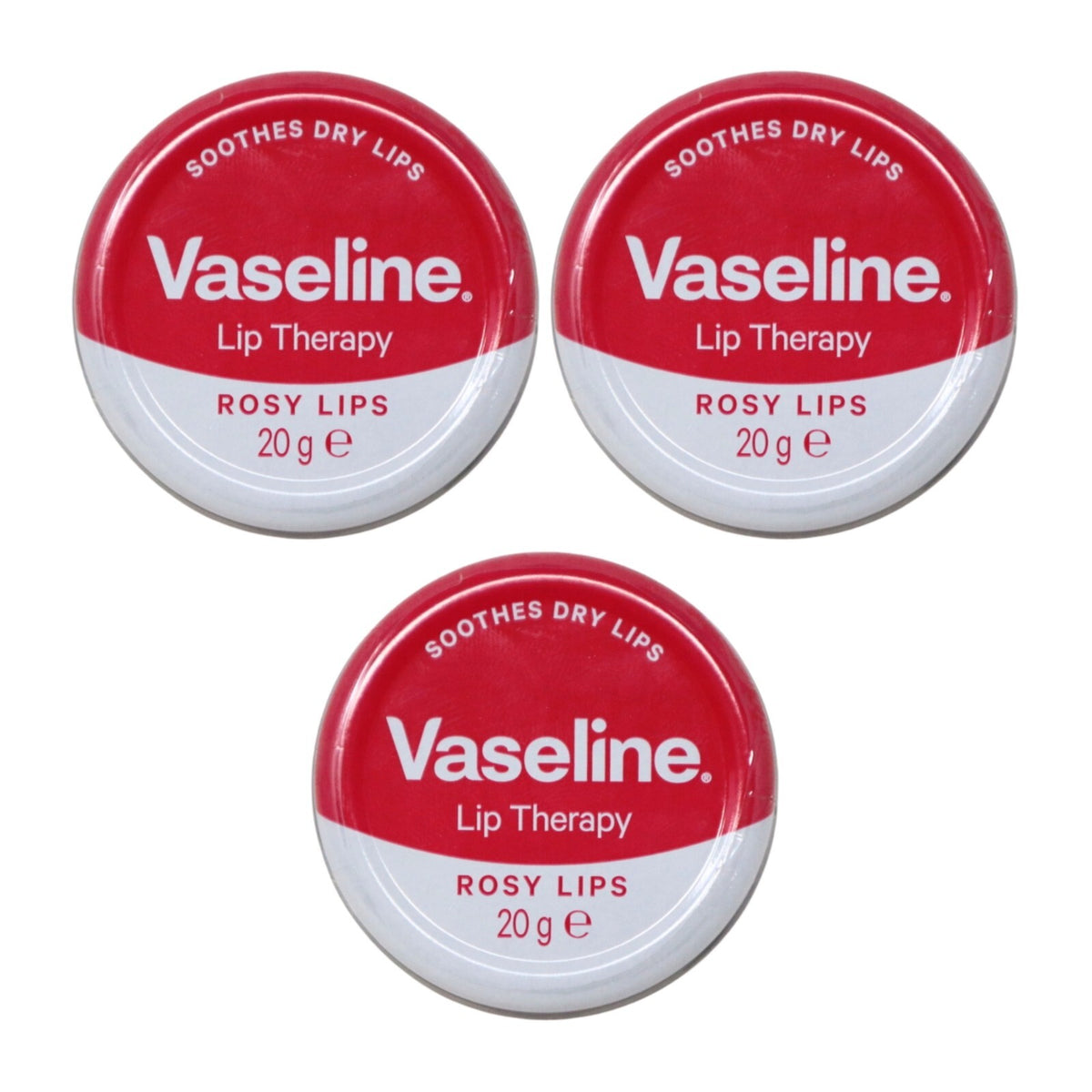 Vaseline Lip Therapy Rosy Lips Lip Balm Pack of 3 - 0.7 Oz