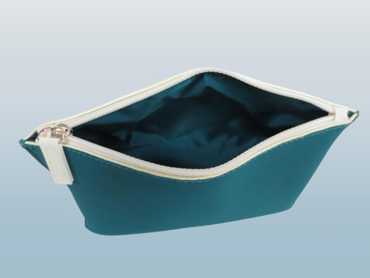 Green Makeup Bag Pouch Set for Women - Lot of 2