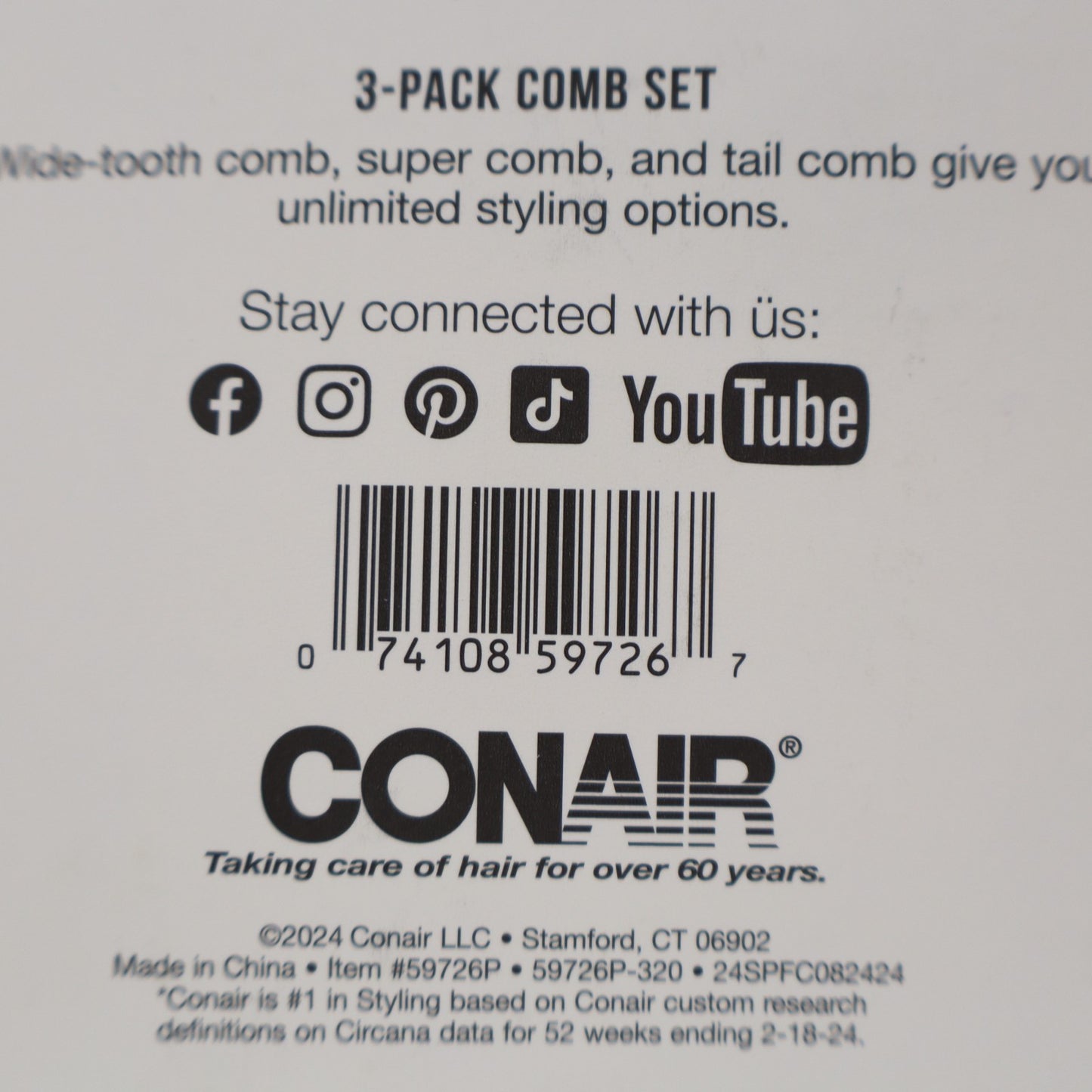 Pink Hair Comb Set - Detangling & Styling Hairbrushes for Gentle Hair Care