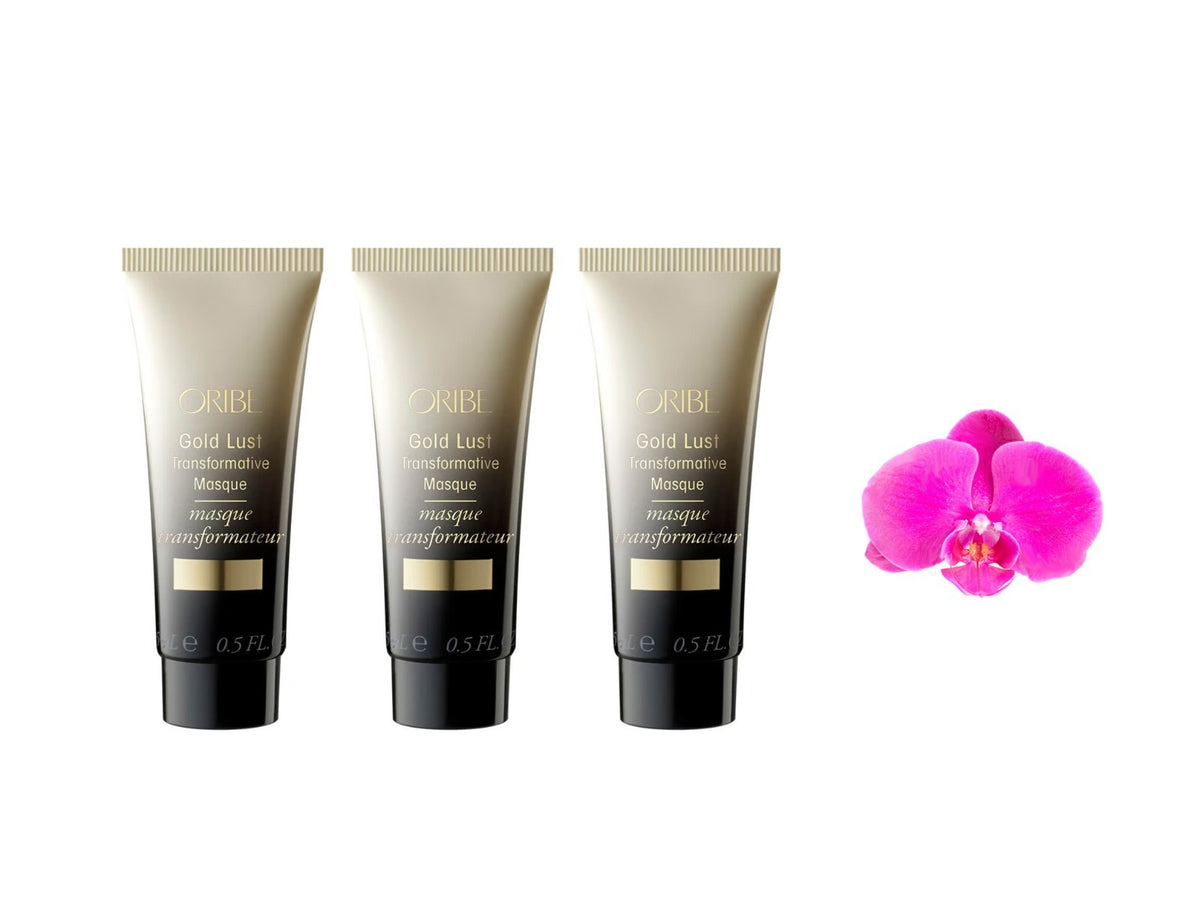Oribe Gold Lust Hair Masque - Rebuilds, Nourishes & Adds Shine - 3x15ml