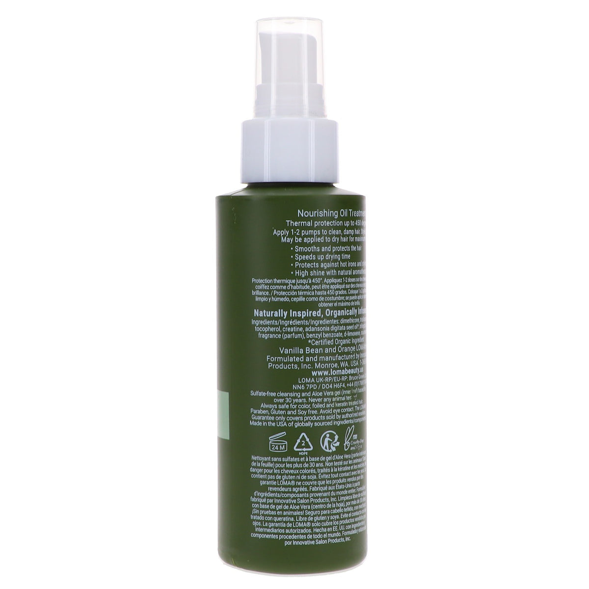 Nourishing Hair Oil Treatment - Hydrating & Heat Protectant, 3.4 oz